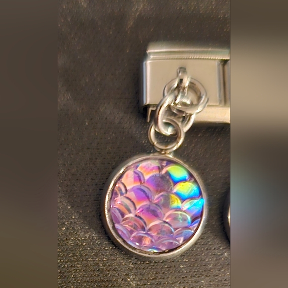Mermaid Design Dangle Italian Charm - Picture 1 of 1